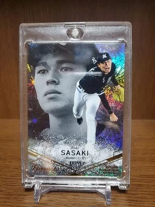 2023 BBM Firework Gold Foil Roki Sasaki Chiba Lotte Marines /300#FW09 From Japan - Picture 1 of 24