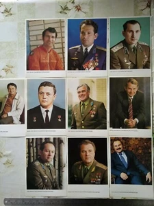 UdSSR Weltraum Foto Kosmonaut Astronaut Gagarin Pilot Luftfahrt Militär Postkarte 10 - Bild 1 von 12