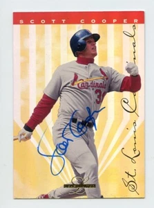 1995 Leaf Limited Scott Cooper #7 Auto Signed IP Autograph Cardinals - Picture 1 of 1