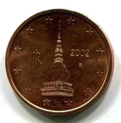 Italy 2 CENTS EURO 2002 KM-211 x 1 Italian Vatican Observation Tower UNC EU COIN - Image 1 of 4