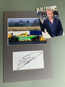 Tarjeta firmada en persona/Passepartout 20x30 autógrafo DAVID COULTHARD Fórmula 1 - Imagen 1 de 2