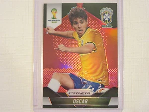 2014 Panini Prizm FIFA World Cup Soccer Red Prizm Oscar of Brazil - Picture 1 of 3