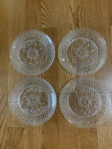 Kristall D'arques Durand Glas Vintage 8 Zoll Top 4er Set - Bild 1 von 5