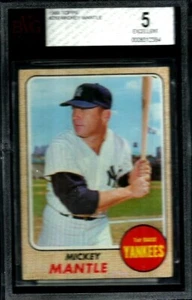 1968 TOPPS #280 MICKEY MANTLE BVG 5 HOF YANKEES - Bild 1 von 6