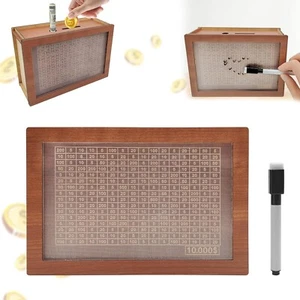 Wooden Piggy Bank for Adults and Kids with Counter - Ideal Money Saving Box - Picture 1 of 7