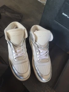 Saint Laurent 895$ SL/80 Vintage White Mid-Top Sneakers - Gebraucht - Bild 1 von 9