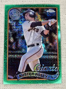 2024 Topps Serie 1 Buster Posey 1989 silberne Packung grün Mojo Chrom/99 - Bild 1 von 3