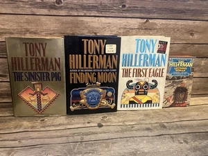 Tony Hillerman Lot 3 Hardcover 1 Paperback First Eagle Finding Moon Sinister Pig - Imagen 1 de 8