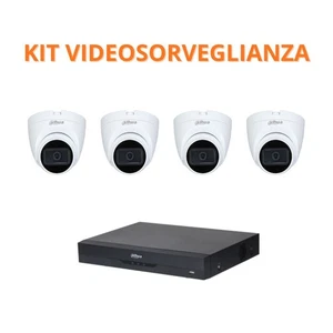 Dahua Kit videosorveglianza HDD 1Tb + 4 Telecamere Dome 5Mp - XVR5104HS-4KL-I3 - Foto 1 di 5