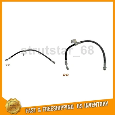 2 Front Brake Line Brake Hose Fits 2004 Hyundai Elantra 2005 Hyundai Elantra - Image 1 of 4