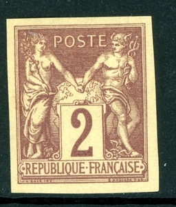 France 1878 Colonies General Issues 2¢ Imperf Scott #39 Mint G49 - Picture 1 of 6