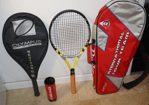 Olympus Neutron Ti 27 inch Complete Tennis Racket Set Dunlop Bag New Head Balls - Picture 1 of 24