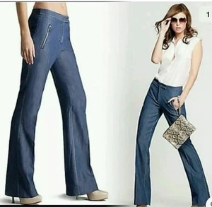 Pantalón Guess Marciano Rosa Azul Denim Material Ligero Pierna Recta 6 M - Imagen 1 de 5