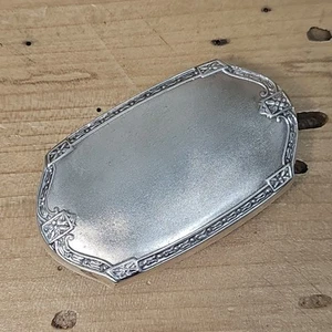 Vintage Gürtelschnalle ungraviert gemarkt Andrea .925 Sterlingsilber 53,1 g A2 - Bild 1 von 8