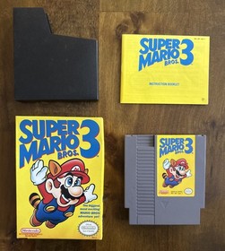 Vintage Super Mario Bros 3 NES Nintendo Video Game Complete CIB