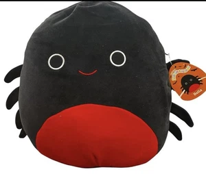Neu mit Etikett Squishmallows 14 Zoll Bella schwarze Spinne mit rotem Bauch Halloween Plüsch 2017 SELTEN! - Bild 1 von 4