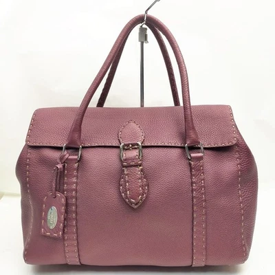 SIN TARIFA Bolso de Mano Fendi Cuero Burdeos 2335396 Foto 1 de 4