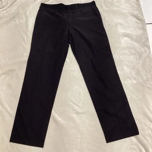 Prada Men’s Flat Front Button Fly Dress Pants Black Size 50R Made In Italy - Picture 1 of 15