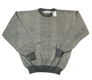 VTG Deadstock Members Only Sweater Knit Greys Size XL Mens - Picture 1 of 8