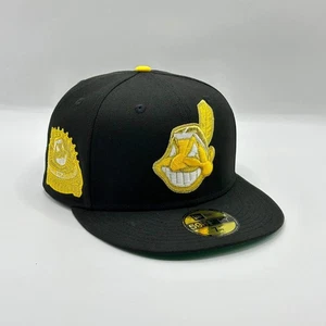 Mütze schwarz gold Chief Wahoo Cleveland Indians Guardians 1954 ASG New Era nicht verstellbar C - Bild 1 von 21