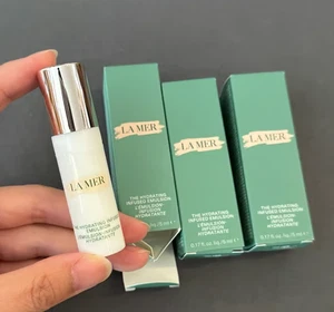3 LA MER The Hydrating Infused Emulsion - .17oz/5mL Travel Pump- NIB BATCH E81 - Picture 1 of 3