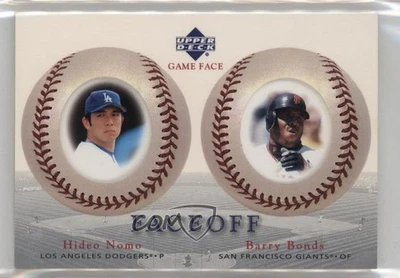 2003 Upper Deck Game Face Faceoff Hideo Nomo Barry Bonds #183 - Image 1 of 2