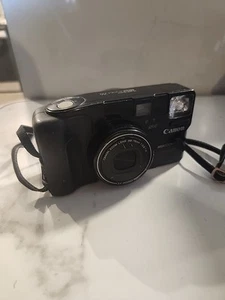 Vintage Canon Sure Shot Mega Zoom 76 Film Camera 38 - 76 mm Zoom - Needs Battery - Picture 1 of 12