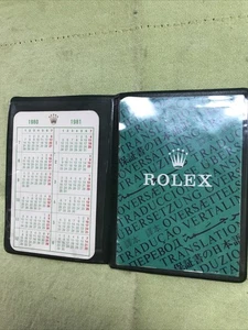 Cartera Rolex vintage/soporte de papel; folleto de traducción; juego de calendario 1980-1981 - Imagen 1 de 9