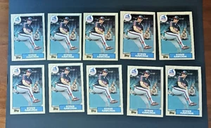 Lotto carte baseball 1987 Topps Steve Carlton #718 (10 carte) EX+ - NM - Foto 1 di 2