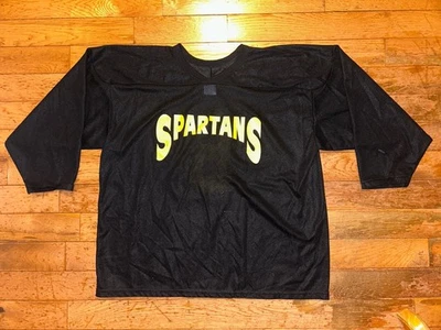 Camiseta deportiva de práctica de hockey vintage CCM Maska Spartans 6 negra XL Foto 1 de 4