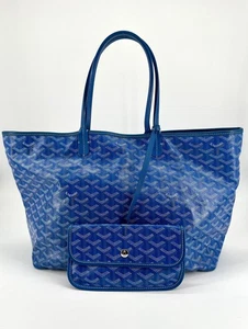 Sac cabas Goyard Saint Louis PM en toile Goyardine et cuir, avec une pochette i - Photo 1/14