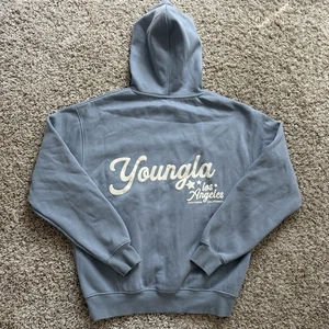 Young LA Puff Print Blue Hoodie Sweatshirt Men’s Size Small YoungLA Pullover Gym - Bild 1 von 6