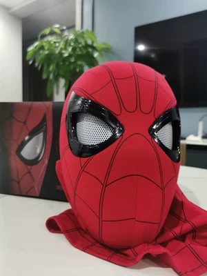 Máscara de Hombre Araña Ojos en Movimiento Ojos de Control de Mentón | Casco Completo Accesorios Kidstoys Regalo Foto 1 de 4