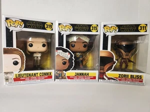 Lote Funko Pop Star Wars: Teniente Connix, Jannah y Zorii Bliss - Imagen 1 de 5