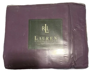 Ralph Lauren Solids Concord [lila] 100 % Baumwolle Doppelgröße flaches Laken neu versiegelt - Bild 1 von 2