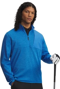 Nuovo maglione UNDER ROMOUR UA Storm Drive pile uomo 1/2 zip golf pullover taglia Lg $80 - Foto 1 di 5