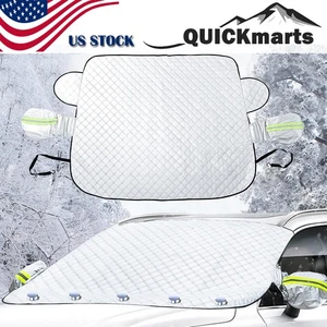 Magnetic Car Windshield Snow Cover Winter Front Window Ice Frost Protector Guard - Picture 1 of 7