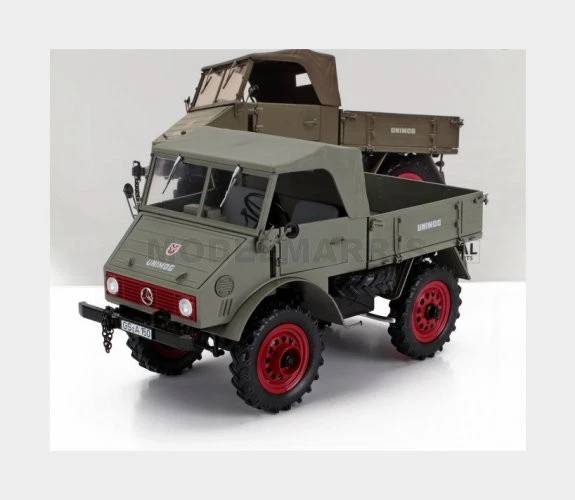 SCHUCO 450061500 MERCEDES BENZ - UNIMOG 401 TRUCK 1953 - LIGHT BROWN - 1/18 - Immagine 1 di 2