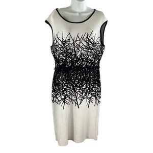 Episode Black & White Knit Sleeveless Bodycon Dress XL NWT - Picture 1 of 5
