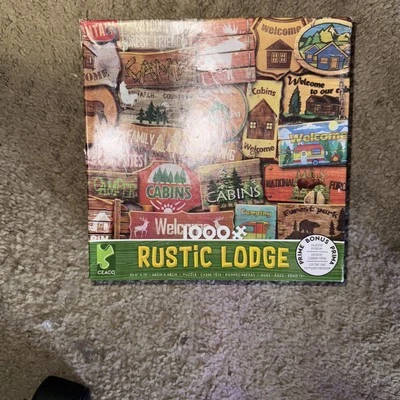 Ceaco Puzzle: Rustic Lodge - Cabin Retreat - Art by Eduard - 1,000 pcs - 3161-6 - Image 1 of 3