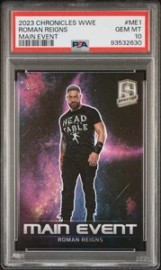 2023 Panini Chronicles WWE Main Event Roman Reigns #ME1 PSA 10 - Picture 1 of 2