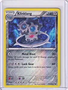 Klinklang Reverse Holo Raro #77 Pokemon Esploratori Oscuri 2012 TCG - Foto 1 di 2