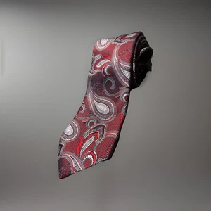 ERMENEGILDO ZEGNA 100% SILK TIE MADE IN  ITALY Paisley Designer Tie - Picture 1 of 7