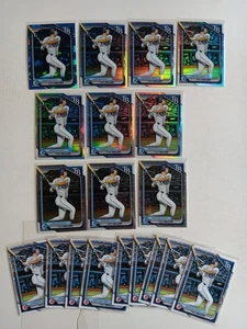 THEO GILLEN 2024 Bowman Draft Sapphire 1er y refractor y cromo y papel Bdc-75 - Imagen 1 de 9