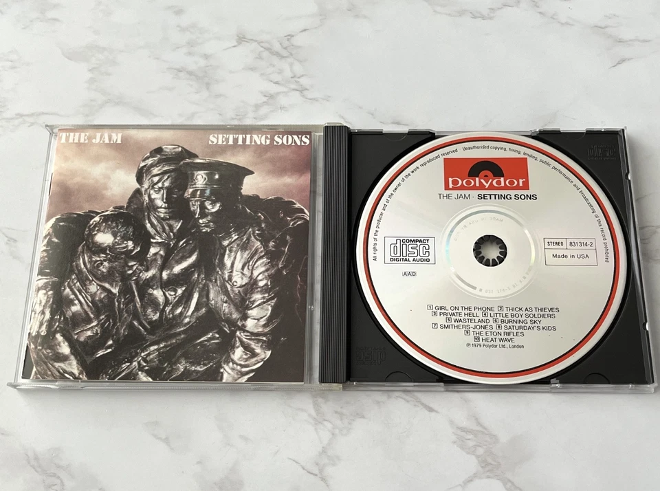 The Jam Setting Sons CD ORIGINAL USA PRESS! 1987 Polydor 831 314-2 Heat Wave OOP - Image 1 of 4