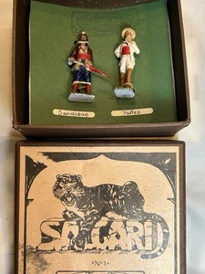 Vier Federn Spielzeugsoldaten Sandokan Tiger von Malaya Pirat, Yanez Bleifiguren - Bild 1 von 7