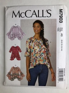 McCalls M7903 Top Size 6-14 Uncut Sewing Pattern - Picture 1 of 2