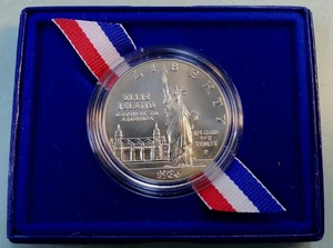 1986-P Gedenkmünze Ellis Island Silber Dollar Stempelglanz (510) - Bild 1 von 4
