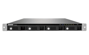 QNAP TS-469U 4-Bay 1U Rackmount NAS – Intel Atom 2,13 GHz, 1 GB RAM, SATA HDD/SS - Bild 1 von 1