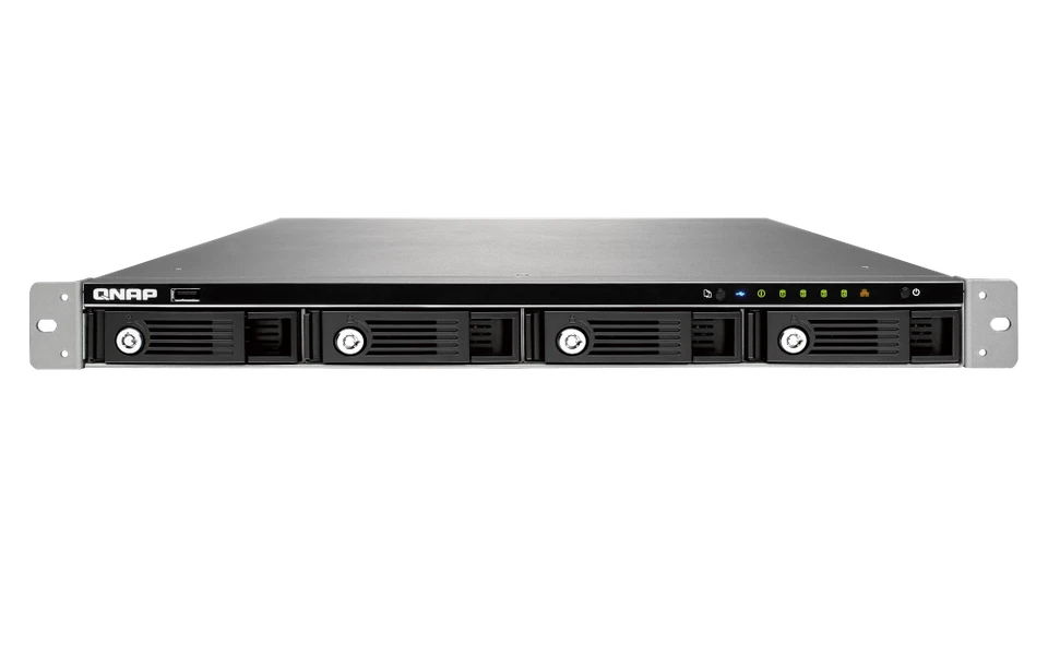 QNAP TS-469U 4-Bay 1U Rackmount NAS – Intel Atom 2,13 GHz, 1 GB RAM, SATA HDD/SS - Bild 1 von 1